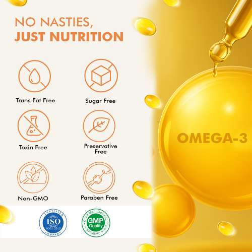 Dr. Morepen: COD Liver Oil Capsules with Natural Omega 3, Vitamin A & D for Healthy Heart, Brain, Eyes & Joints - 100 Softgels Pack of 2
