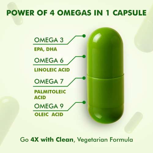 Dr. Morepen: Omega 3 6 7 9 Vegetarian Capsules 500mg - 60 Tablets
