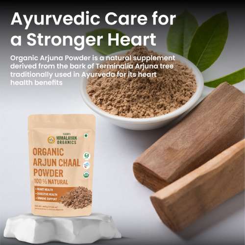 Vlado's Himalayan Organics: Vlado's Himalayan Organics Arjun Chaal Powder-500G | 100% Natural & Pure Herbal Arjun Ki Chaal Powder For Men & Women I USDA Organic | To Support Heart Health & Promote Good Cholesterol 500gm