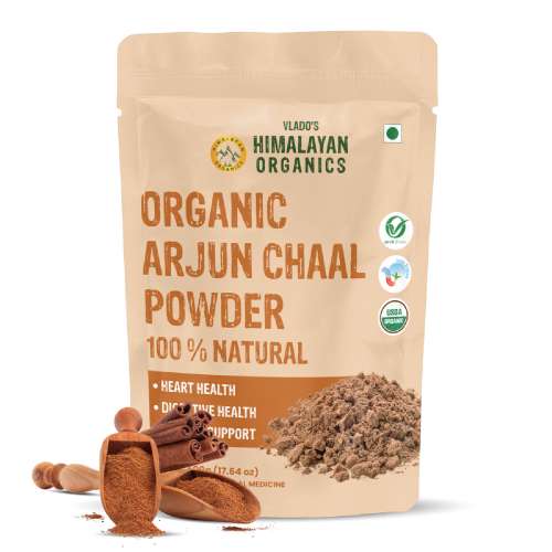 Vlado's Himalayan Organics: Vlado's Himalayan Organics Arjun Chaal Powder-500G | 100% Natural & Pure Herbal Arjun Ki Chaal Powder For Men & Women I USDA Organic | To Support Heart Health & Promote Good Cholesterol 500gm