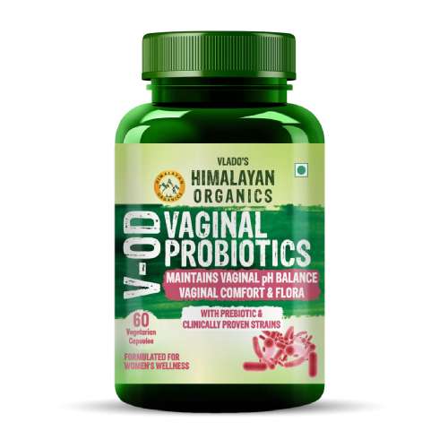Vlado's Himalayan Organics: Vlado's Himalayan Organics Vaginal Probiotics for Women pH Balance with Prebiotics & Lactobacillus Probiotic Blend - Vaginal Health Supplement - I PromoteVaginal Odor & Vaginal Flora - 60 Veg Capsules