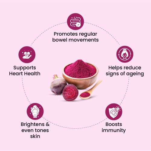 Vlado's Himalayan Organics: Vlado's Himalayan Organics Beetroot Powder For Face, Skin & Hair I Drinking | Eating | 100% Pure & High Natural Antioxidants | Boost Energy | Face Pack for Glowing & Shining Skin , Anti-Aging & Glowing Complexion 100gm