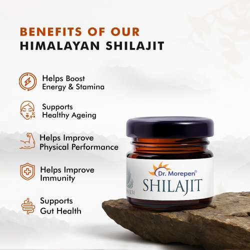 Dr. Morepen: Natural & Pure Himalayan Shilajit Resin - 126 gm