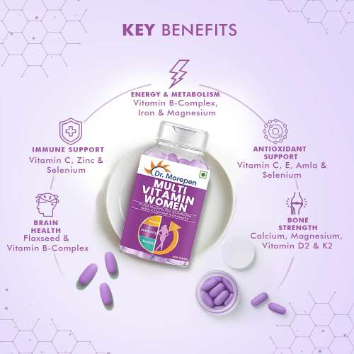 Dr. Morepen: Multivitamins For Women - Energy & Immunity Booster - 60 Tablets