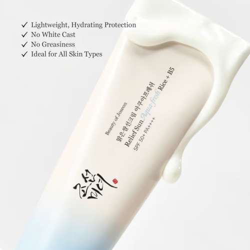 Beauty of Joseon: Aqua-Fresh Rice + B5 | Hydrating Protection Face Sunscreen | SPF50+ PA++++ | 50ml