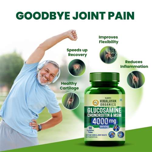 Vlado's Himalayan Organics: Vlados Himalayan Organics Glucosamine Chondroitin MSM with Boswellia | Cartilage & Joint Support Supplement | Glucosamine for Joint Relieves Pain and Stiffness - 90 Vegetarian Tablet