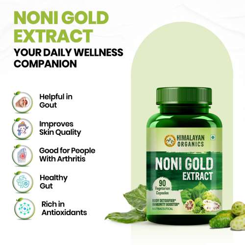 Vlado's Himalayan Organics: Noni Gold Extract Body Detoxifier Supplement - 90 Veg Capsules