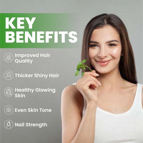 Vlado's Himalayan Organics: Biotin 10,000 mcg Supplement with Keratin, Amino Acids & Multivitamin - 120 Veg Tablets