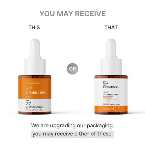 Dermatouch: Dermatouch Vitamin C 10% Serum With Cycloretin  Brightening, Firming & Anti-Aging Face Serum For Men & Women | For A Radiant, Firmed & Even-Toned Skin 20ml