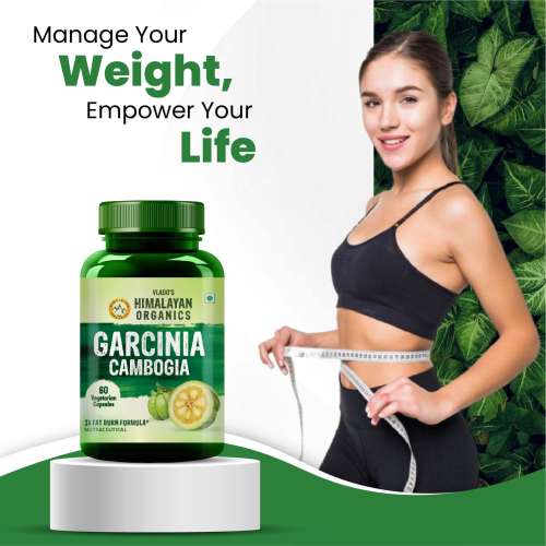 Vlado's Himalayan Organics: Garcinia Cambogia Supplement for Weight Management - 60 Veg Capsules
