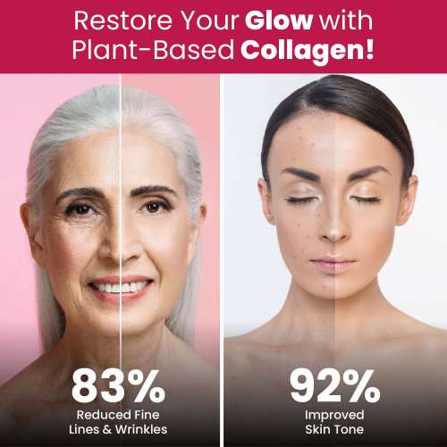 Vlado's Himalayan Organics: Plant Based Collagen Builder for Hair and Skin with Biotin and Vitamin C - 60 Veg Capsules [CLONE]