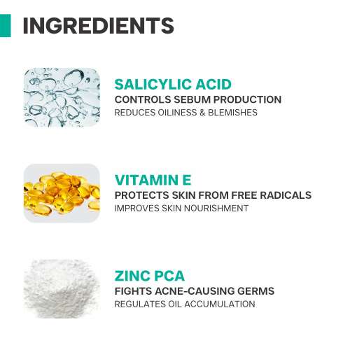 Dermatouch: Dermatouch Salicylic Acid 2% Face Wash | For Acne & Oil Control | Suitable To All Skin Types | For Both Men & Women | 100ml  Pack Of 3