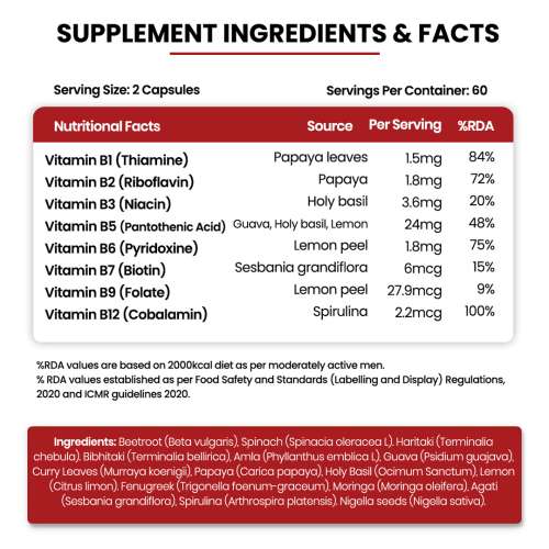 Vlado's Himalayan Organics: Plant Based Vitamin B12 Natural- 120 Veg Capsules