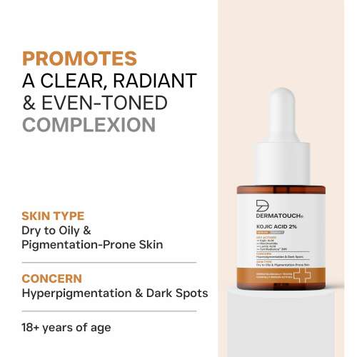 Dermatouch: Dermatouch Kojic Acid 2% Face Serum For- Hyperpigmentaion & Dark Spots For Dry To Oily & Pigmentation-Prone Skin- 20ml