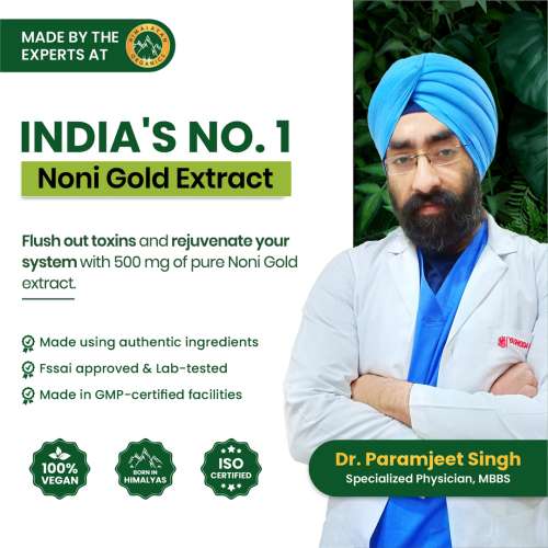 Vlado's Himalayan Organics: Noni Gold Extract Body Detoxifier Supplement - 90 Veg Capsules