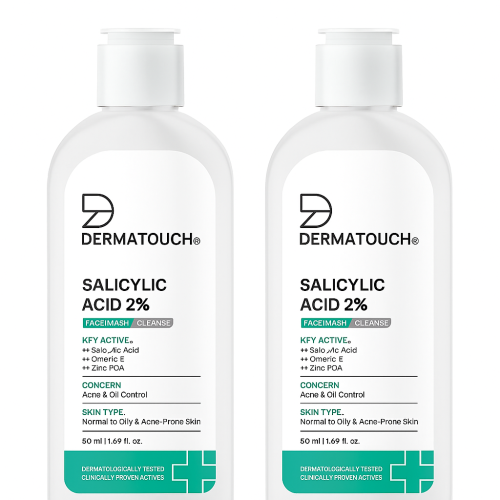 Dermatouch: Dermatouch Salicylic Acid 2% Face Wash - 50ml  Pack Of 2