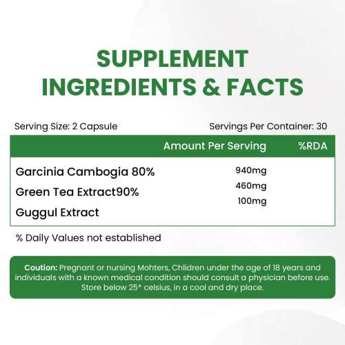Vlado's Himalayan Organics: Garcinia Cambogia Supplement for Weight Management - 60 Veg Capsules