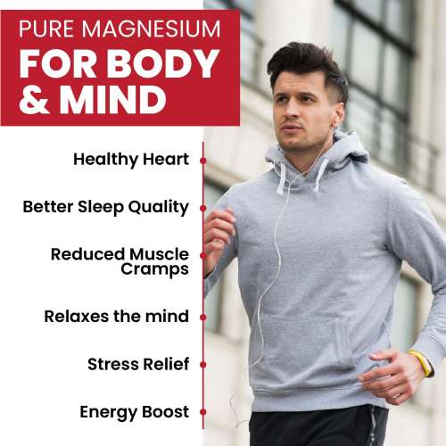 Vlado's Himalayan Organics: Plant Based Magnesium Supplement 1360mg With Turmeric Spirulina, Wheatgrass, Moringa | Supports Bone Muscle & Bone Health | Boost Energy Level - 60 Veg Tablets