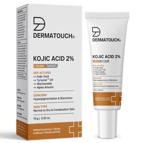 Dermatouch: Dermatouch Kojic Acid 2% Cream | For Pigmentation & Dark Spot Reduction | Suitable For All Skin Types | 15gm