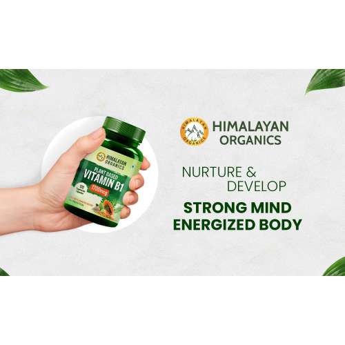 Vlado's Himalayan Organics: Plant-Based Vitamin B1 | Rich in Antioxidants | Supports Memory And Energy (120 Capsules)