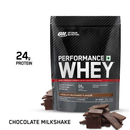 Optimum Nutrition: Performance Whey Protein Powder 1kg - Chocolate Milkshake