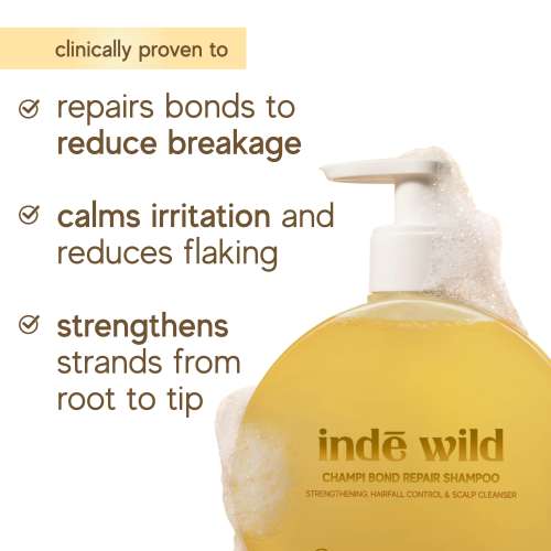 Inde Wild: Inde Wild Champi Bond Repair Shampoo - Strengthening, Hairfall Control & Scalp Cleanser  300ml