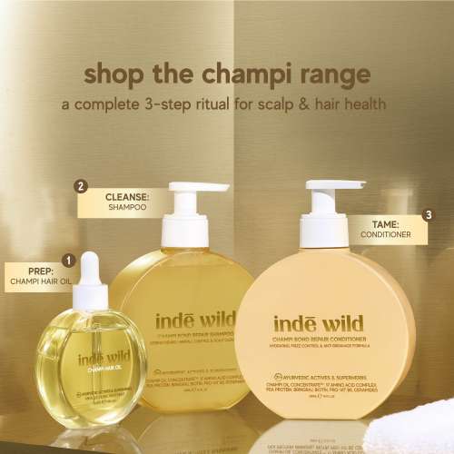 Inde Wild: Inde Wild Champi Bond Repair Conditioner - Hydrating, Frizz Control & Anti Breakage Formula   300ml
