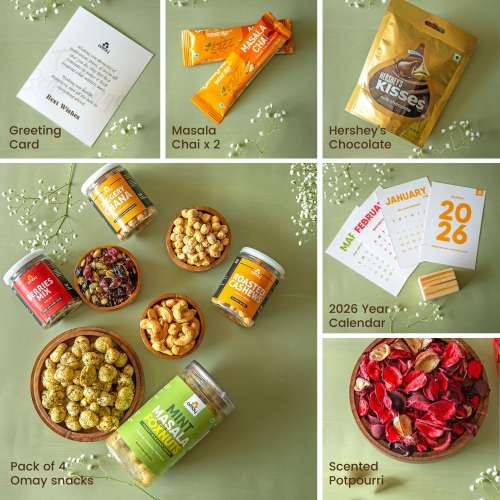 Omay Foods: Omay Foods The Good Vibes New Years Jute Bag   900gm