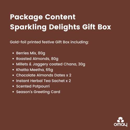 Omay Foods: Omay Foods Sparkling Delights New Years Gift Box  800gm