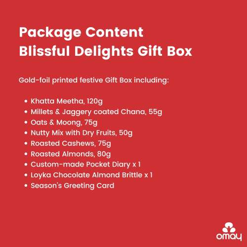 Omay Foods: Omay Foods Blissful Delights New Years Gift Box  1200gm