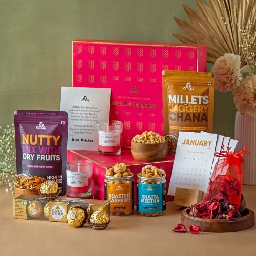 Omay Foods: Omay Foods The Ultimate Happiness New Years Gift Box  1400gm