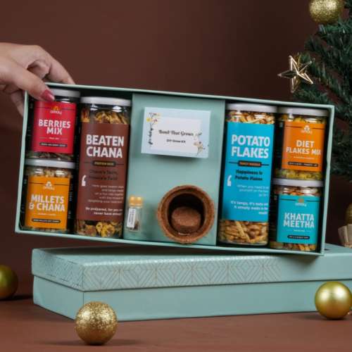 Omay Foods: Omay Foods Awesome Grow Kit New Years Gift Box  700gm