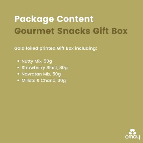 Omay Foods: Omay Foods Gourmet Snacks Box  500gm