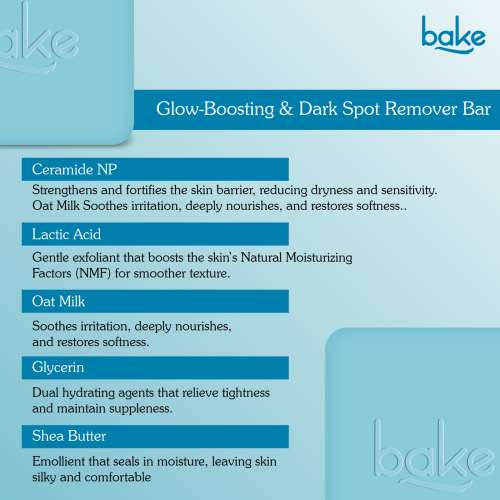 Bake Cosmetics: BAKE Ultra Moisturizing Lactic Acid + Oat Milk Soap  Deep Hydration, Dryness Relief & Skin Barrier Repair | 48H Moisture Lock | Pack of 2 (100g x 2)