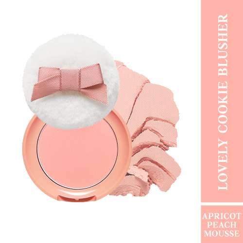 Etude: Lovely Cookie Blusher OR201 Apricot Peach Mousse 10.5gm