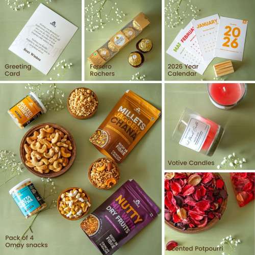 Omay Foods: Omay Foods The Ultimate Happiness New Years Gift Box  1400gm