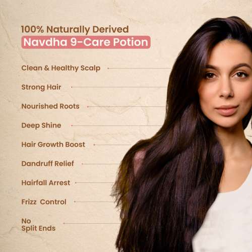Nat Habit: Hibiscus Navdha Shampoo for Hair Growth, Fermented Soy Gentle Cleanser for Long Thick Hair | Natural Shampoo with Amla For Women & Men, 250ml