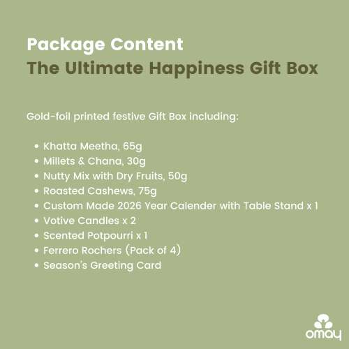 Omay Foods: Omay Foods The Ultimate Happiness New Years Gift Box  1400gm