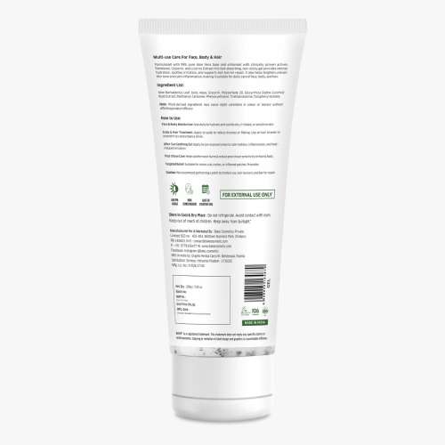 Bake Cosmetics: 99% Pure Multi-Use Aloe Vera Gel for Face, Body & Hair, Hydrates Skin, Reduces Dryness & Non-Sticky  200gm