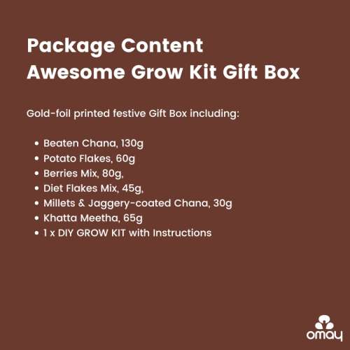 Omay Foods: Omay Foods Awesome Grow Kit New Years Gift Box  700gm