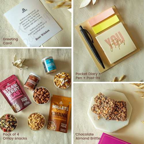 Omay Foods: Omay Foods Gourmet Treasures New Years Jute Bag  900gm