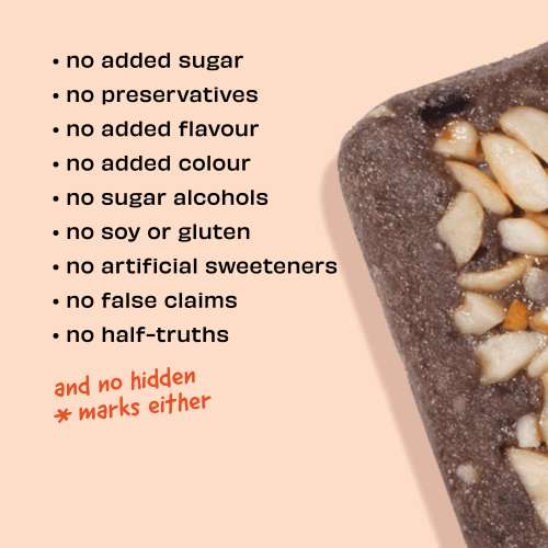 The Whole Truth: Protein Bars - Peanut Cocoa - Pack of 6 (6 X 52G) - No Added Sugar - All Natural