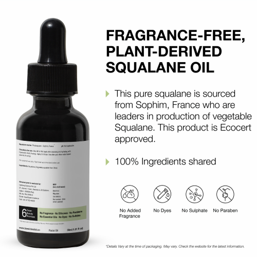 Minimalist: 100% Squalane Face Oil for light Moisturization - 30ml