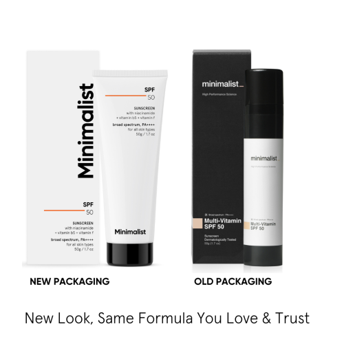 Minimalist: Multi Vitamin SPF 50 PA ++++ Hybrid Sunscreen - 50gm