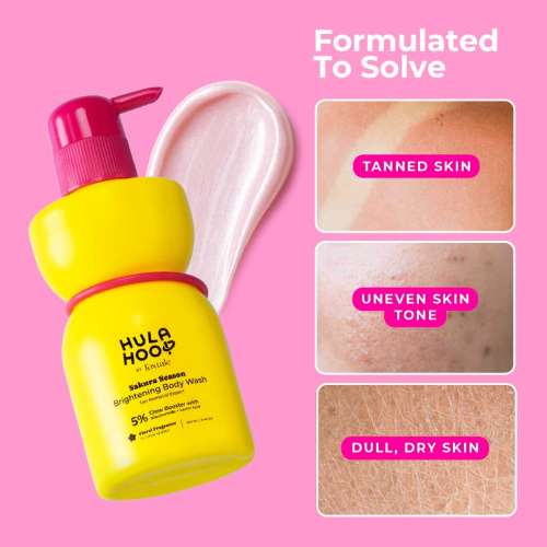 Hula Hoop: Hula Hoop Brightening Body Wash by Foxtale | Exfoliates & Reduces Tan | 250ml