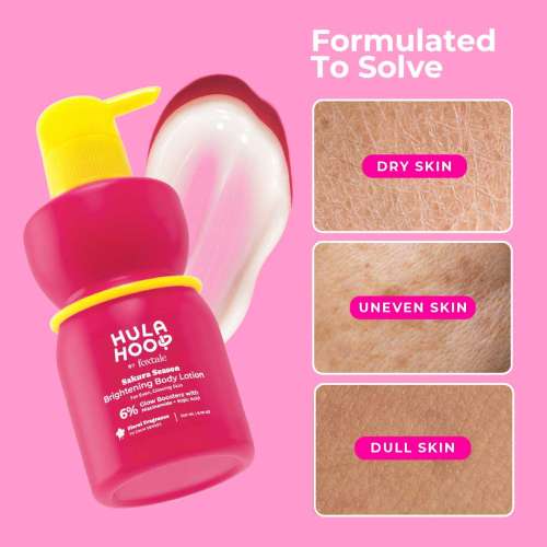 Hula Hoop: Hula Hoop Brightening Body Lotion by Foxtale | Brightens & Hydrates | 200ml