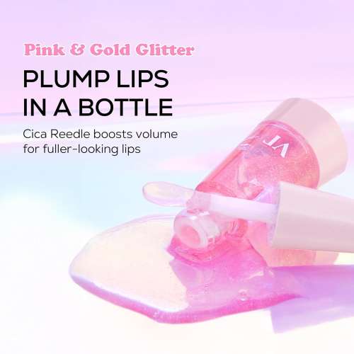 VT Cosmetics: Reedle Shot Lip Plumper Twinkle Glitter | Lip Volumizing | Micro-Needling | Plump Lips | Shimmer Finish | 4.3gm