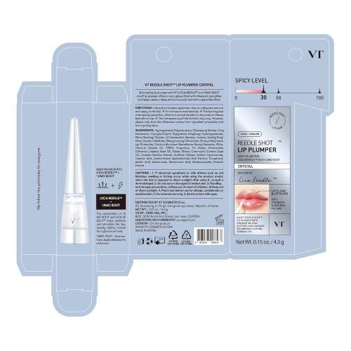 VT Cosmetics: Reedle Shot Lip Plumper Crystal Glitter | Lip Volumizing | Micro-Needling | Plump Lips | Crystal Shimmer | 4.3gm