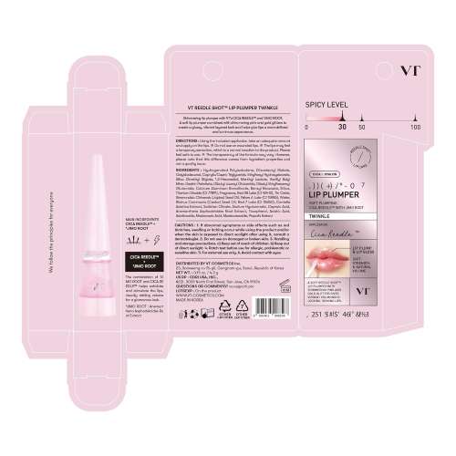 VT Cosmetics: Reedle Shot Lip Plumper Twinkle Glitter | Lip Volumizing | Micro-Needling | Plump Lips | Shimmer Finish | 4.3gm