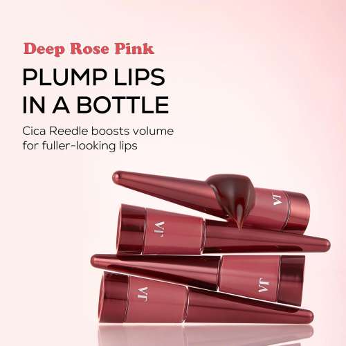 VT Cosmetics: Reedle Shot Lip Plumper Rose Berry | Lip Volumizing | Micro-Needling | Plump Lips | Rose Berry Tint | 4.3gm